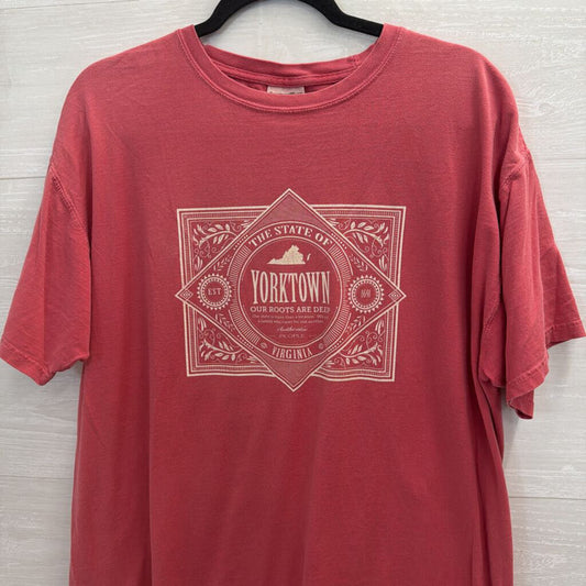 Brick Red Yorktown Short Sleeve Graphic Tee Large