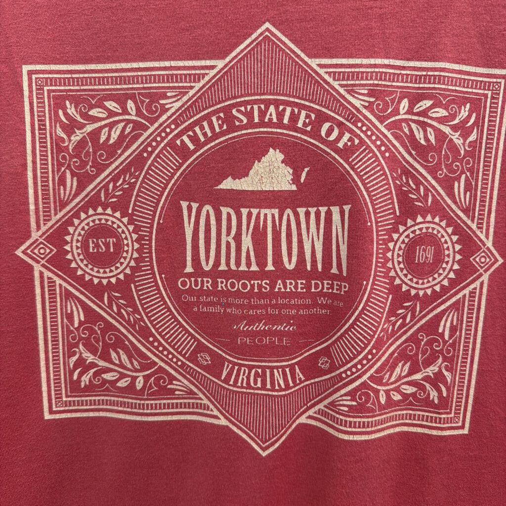 Brick Red Yorktown Short Sleeve Graphic Tee Large