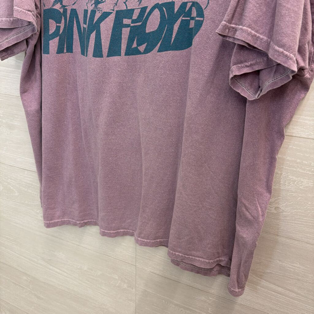Day Purple Pink Floyd Short Sleeve Graphic Tee One Size