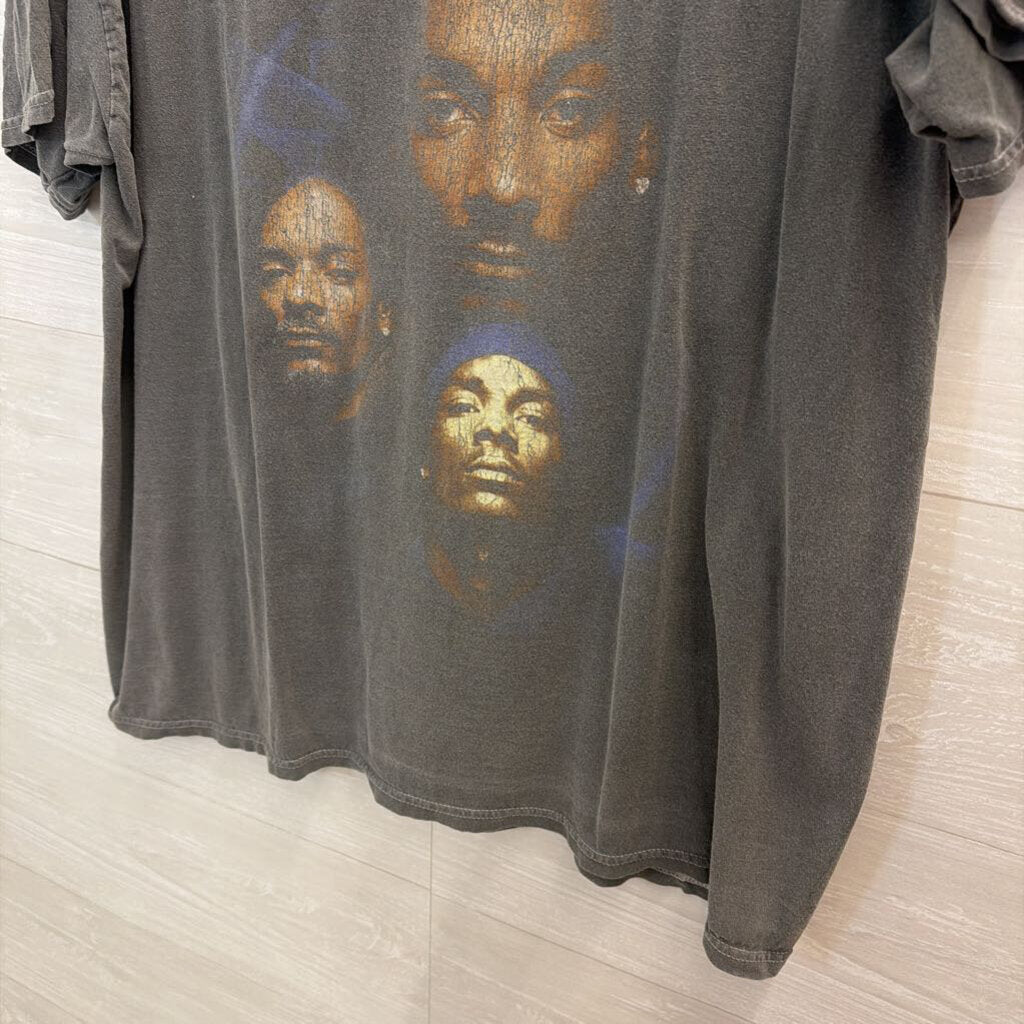 Snoop Dog Grey Short Sleeve Graphic Tee One Size
