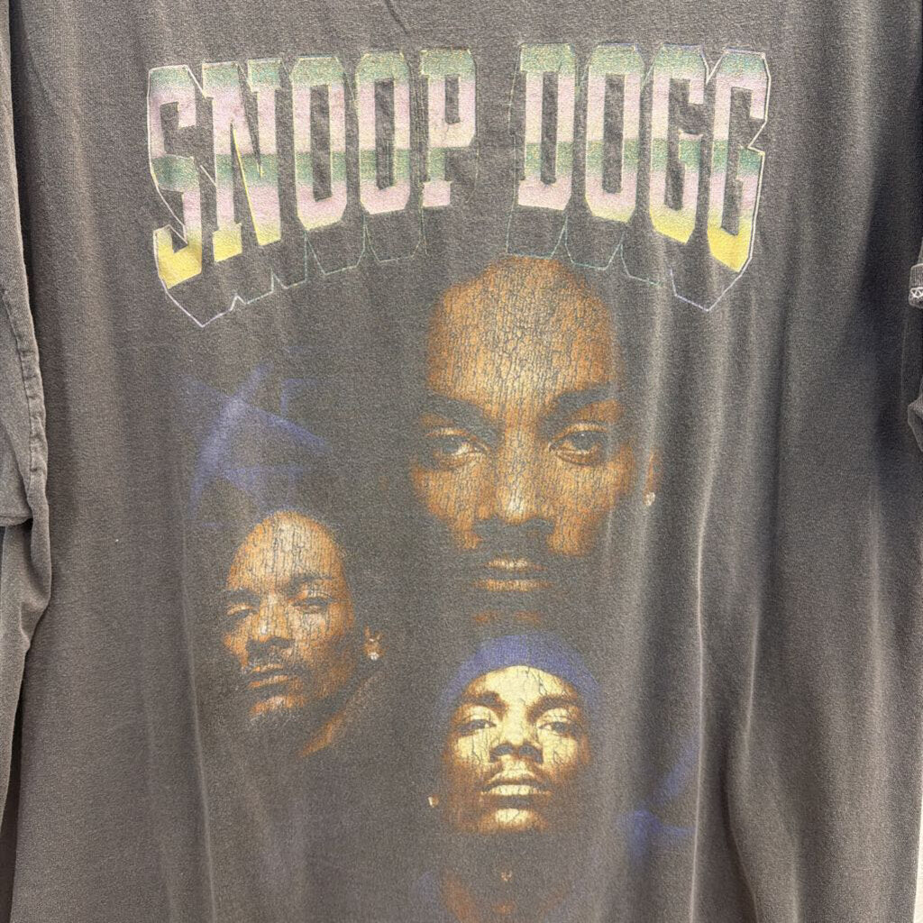 Snoop Dog Grey Short Sleeve Graphic Tee One Size