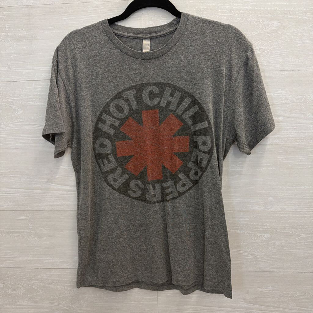 Grey Red Hot Chili Peppers Short Sleeve Graphic Tee Medium