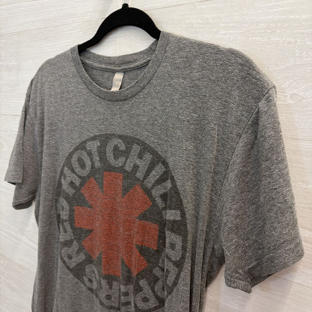 Grey Red Hot Chili Peppers Short Sleeve Graphic Tee Medium