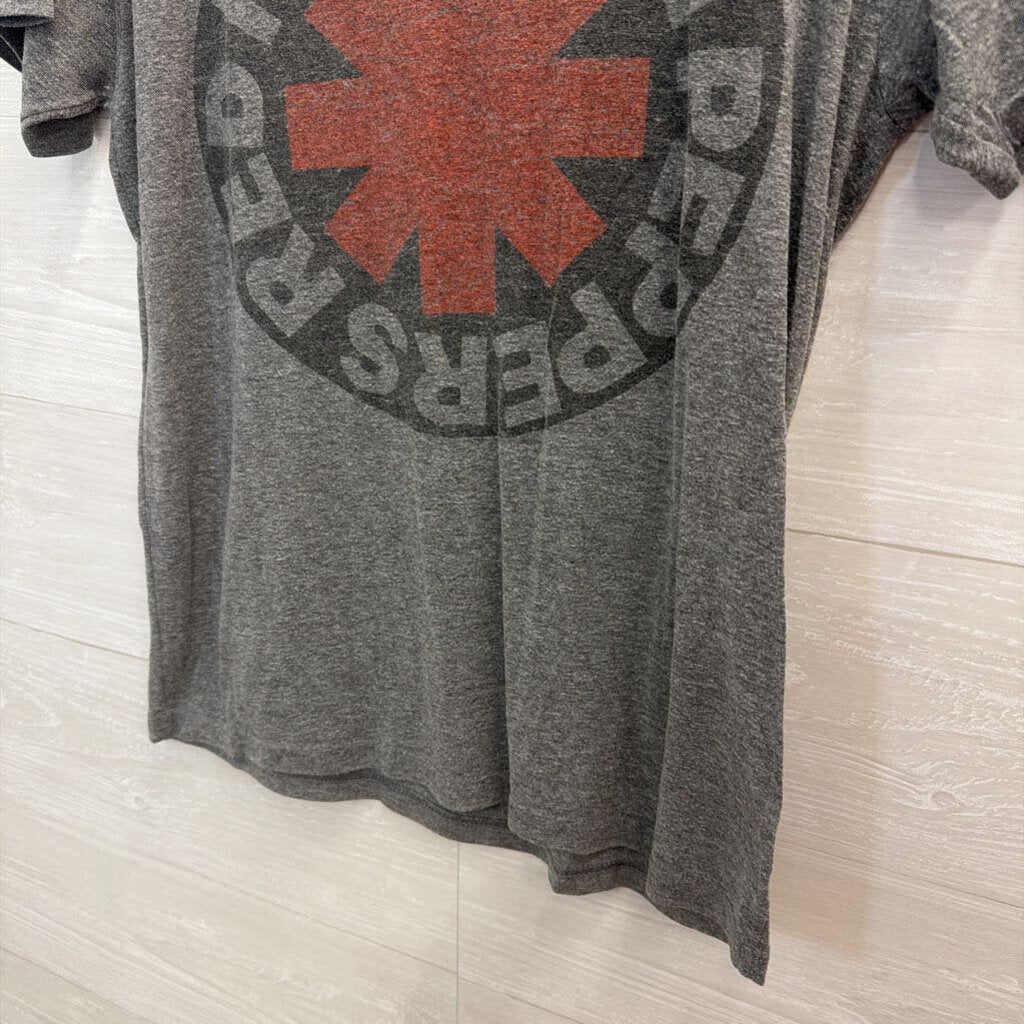 Grey Red Hot Chili Peppers Short Sleeve Graphic Tee Medium