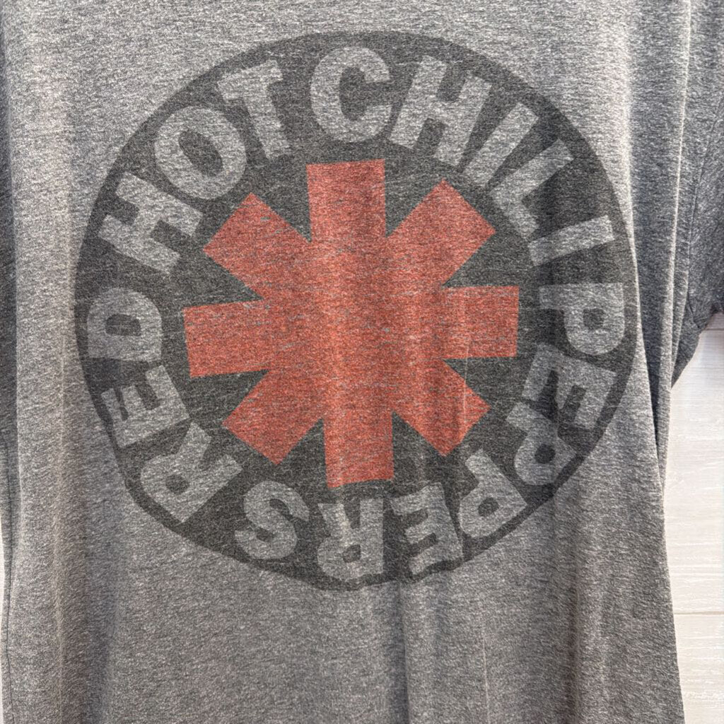 Grey Red Hot Chili Peppers Short Sleeve Graphic Tee Medium