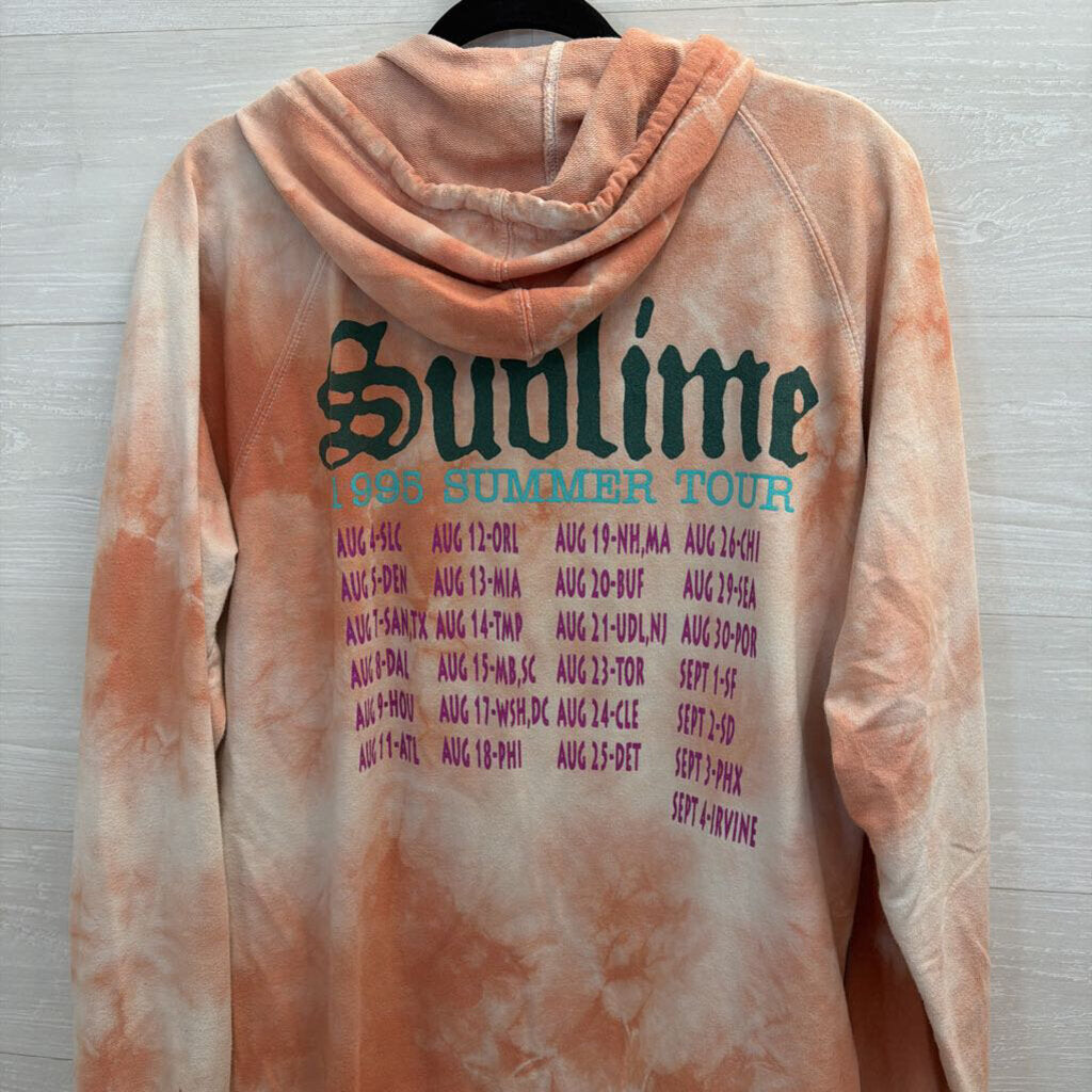 Sublime Pink Tie Dye Hoodie Extra Large