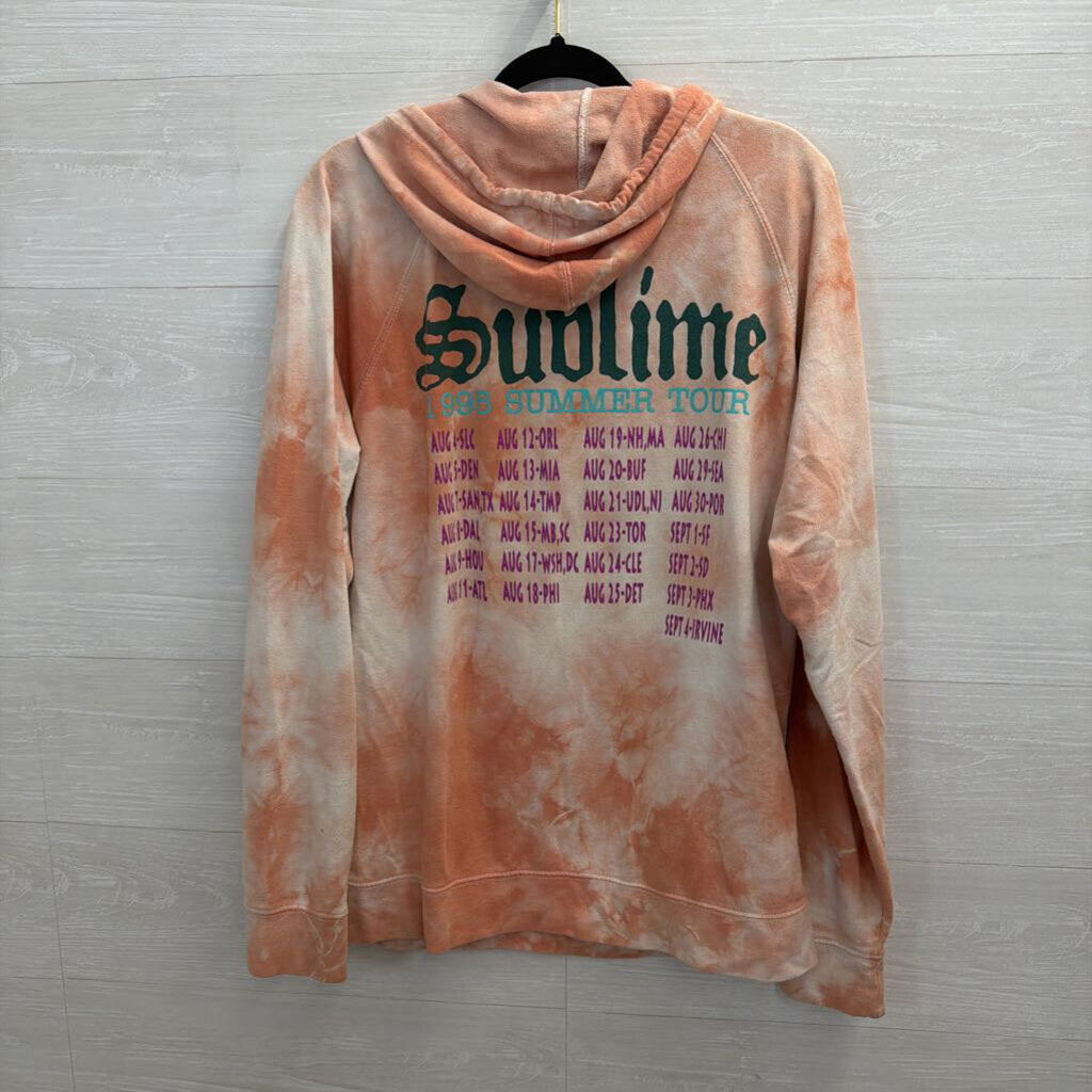 Sublime Pink Tie Dye Hoodie Extra Large