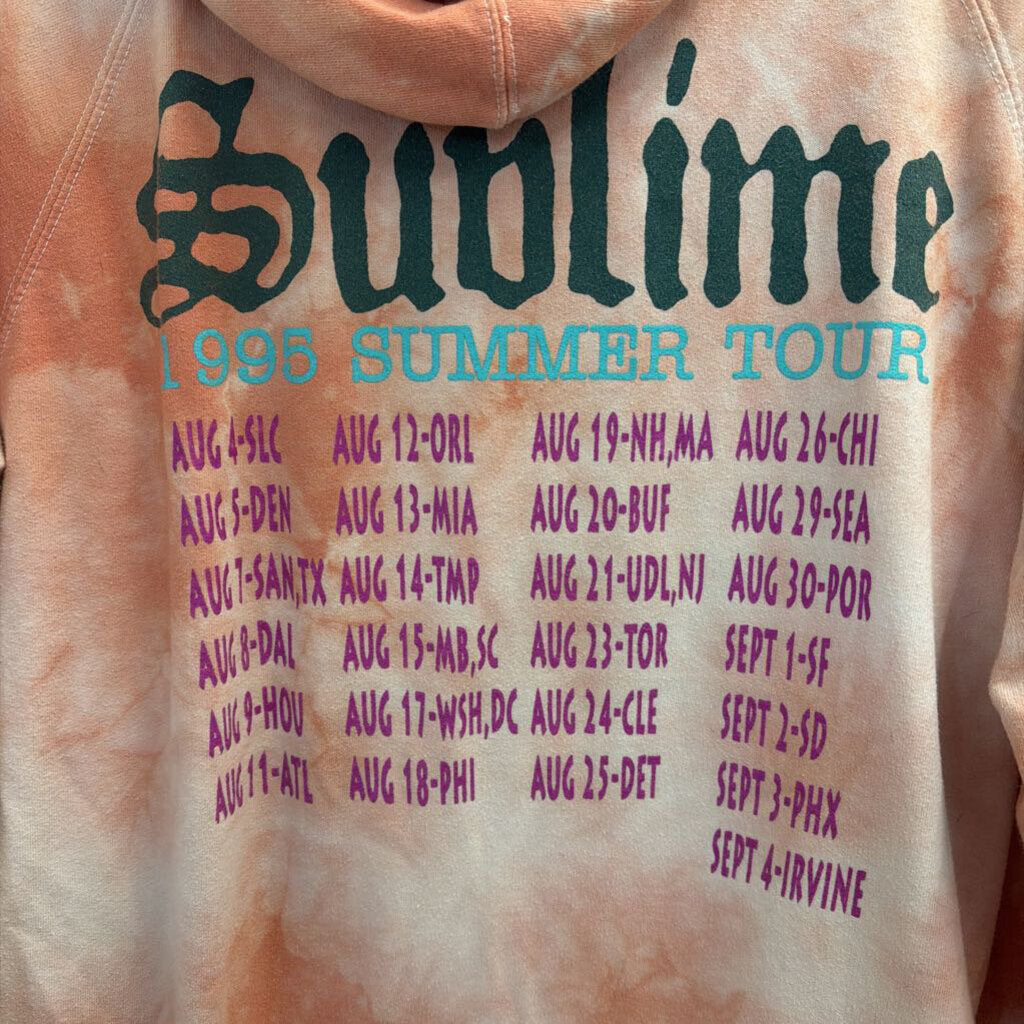 Sublime Pink Tie Dye Hoodie Extra Large