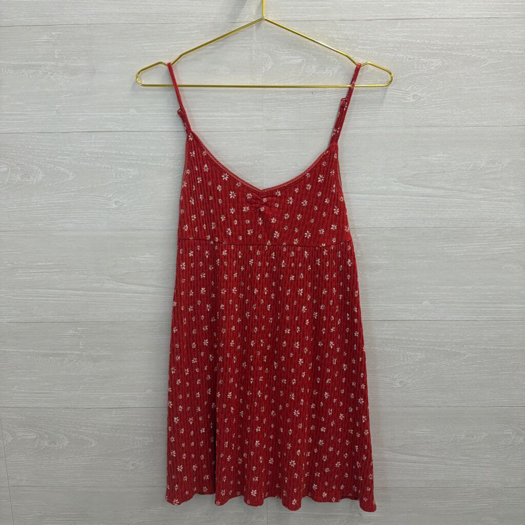 Urban Outfitters Red Textured Print Dress Small