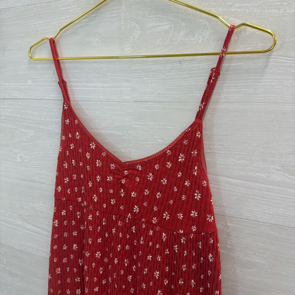 Urban Outfitters Red Textured Print Dress Small