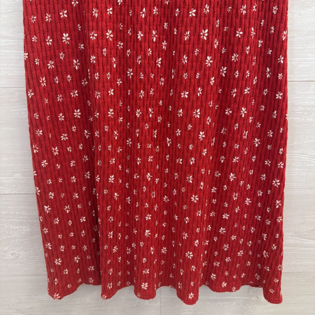 Urban Outfitters Red Textured Print Dress Small