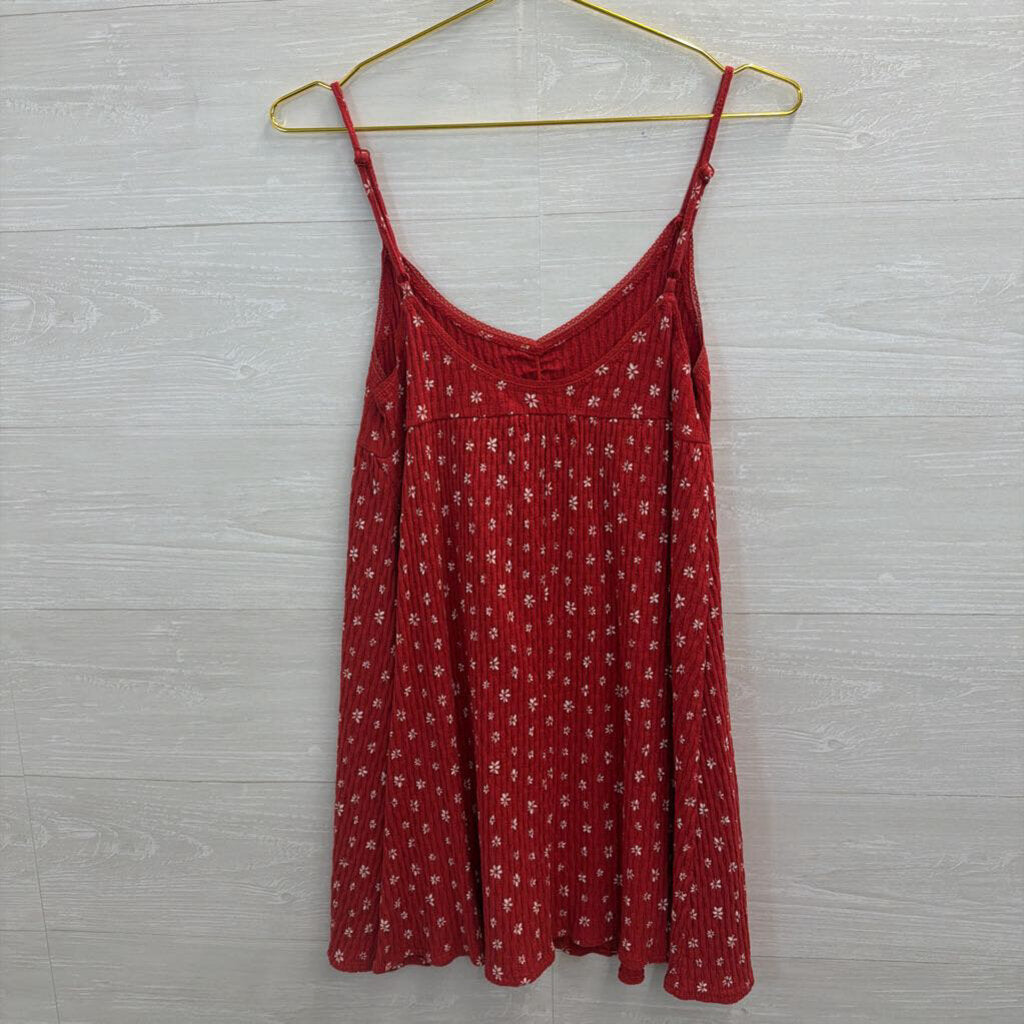 Urban Outfitters Red Textured Print Dress Small