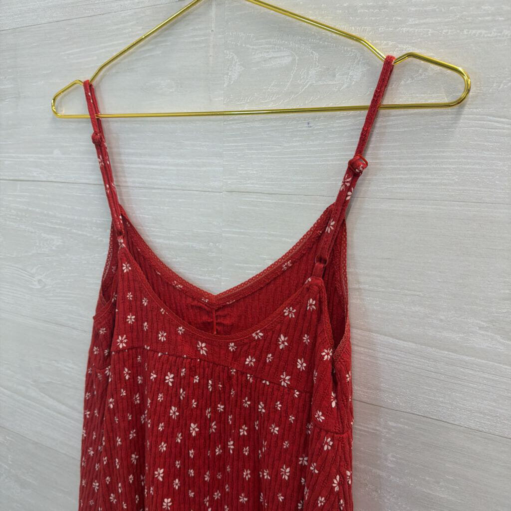 Urban Outfitters Red Textured Print Dress Small