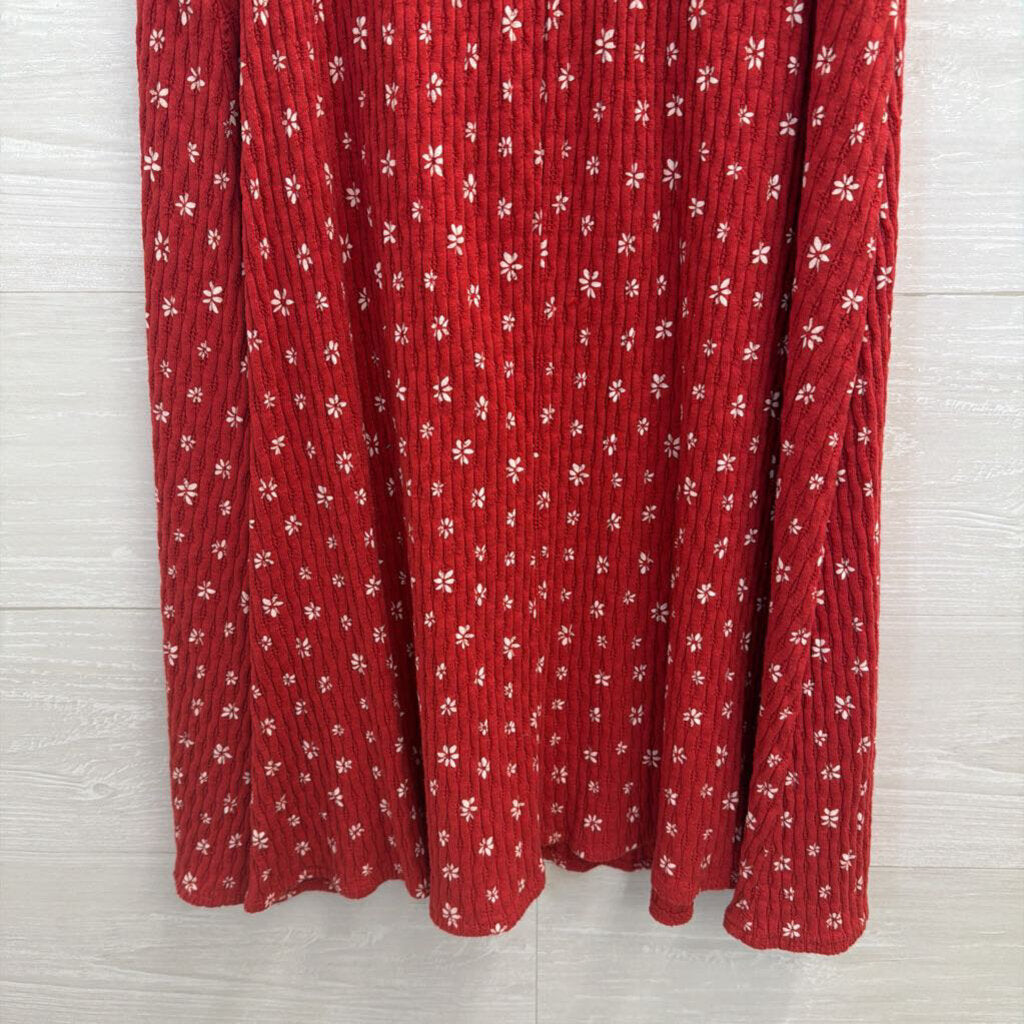 Urban Outfitters Red Textured Print Dress Small
