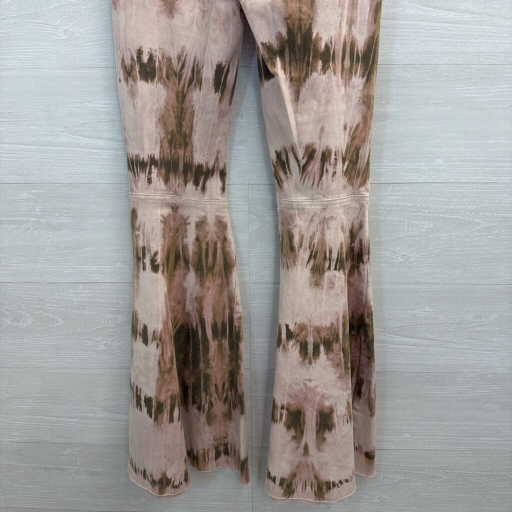 Free People Purple Tie Dye Just Float On Flare Pants 25
