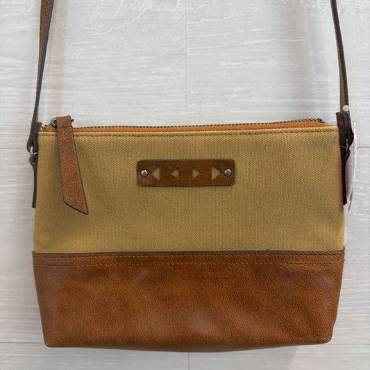 Most Wanted USA Brown Leather Detail Crossbody Purse
