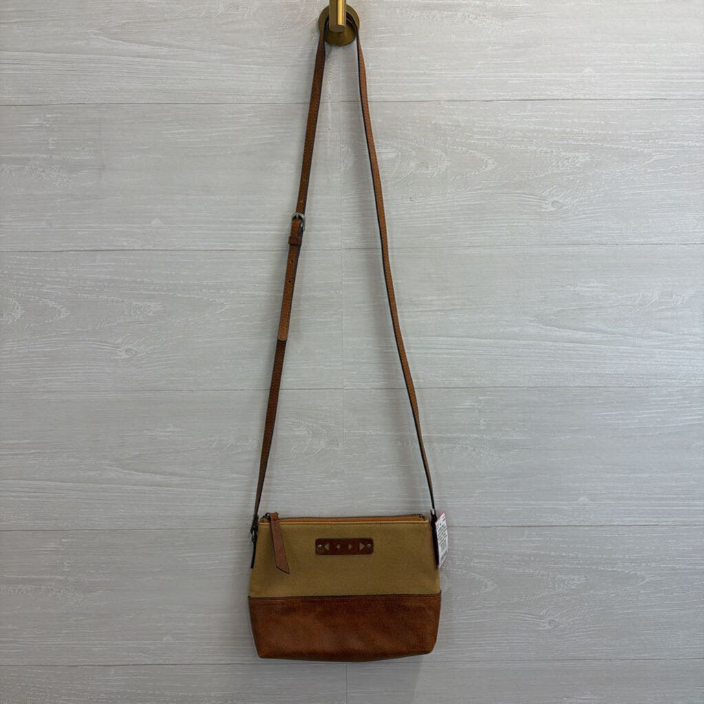 Most Wanted USA Brown Leather Detail Crossbody Purse