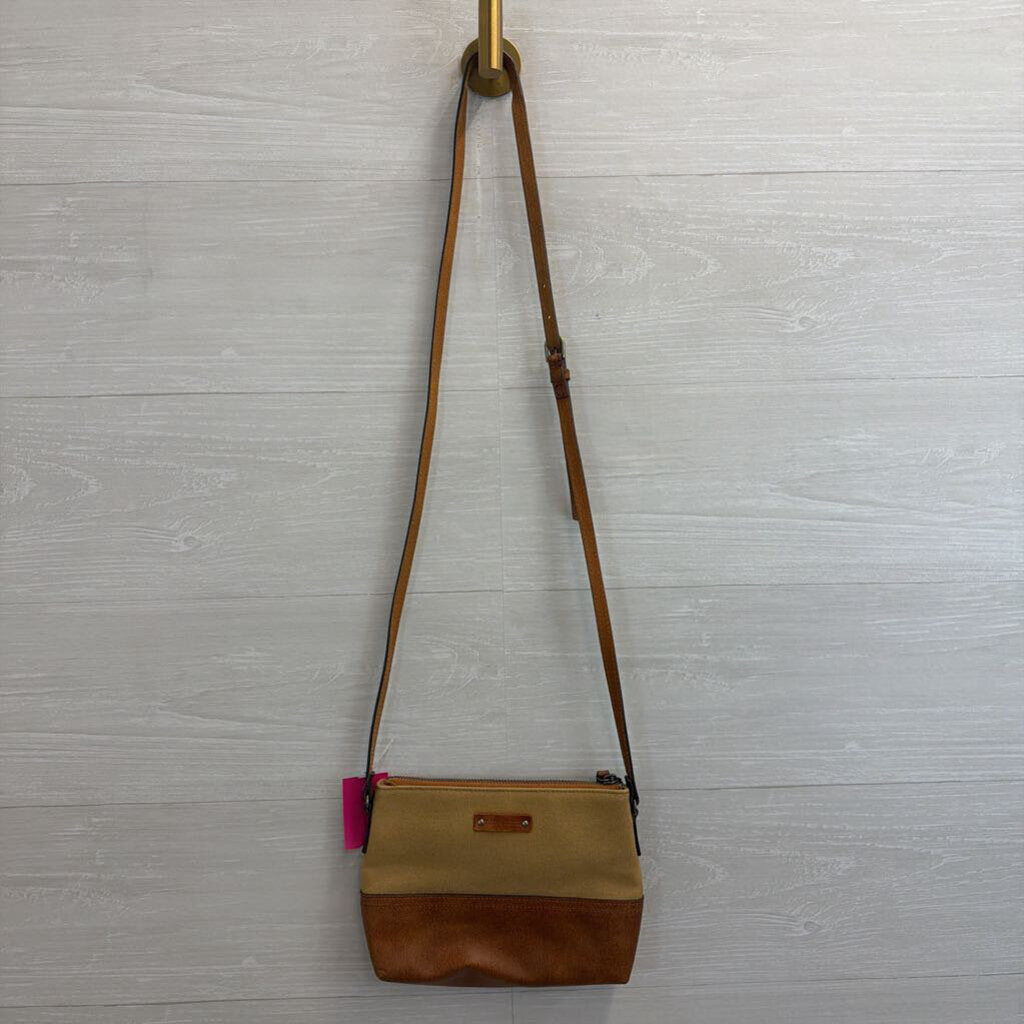 Most Wanted USA Brown Leather Detail Crossbody Purse