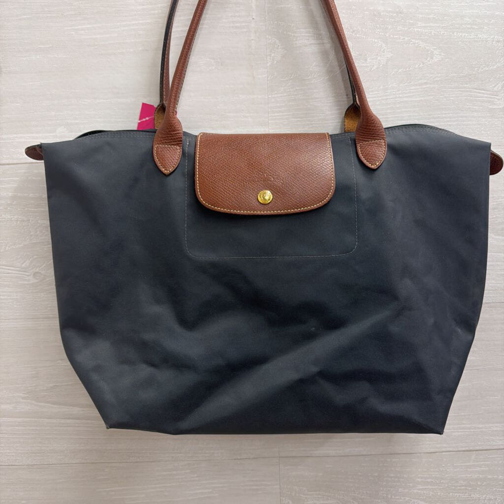 Longchamp Navy Le Pilage Nylon Tote Purse