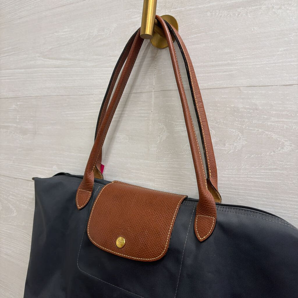 Longchamp Navy Le Pilage Nylon Tote Purse