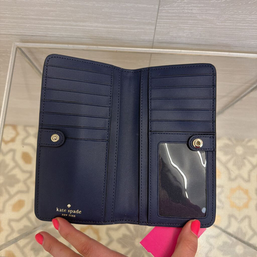 Kate Spade Navy/ Multi Winter Wonders Slim Bifold Wallet