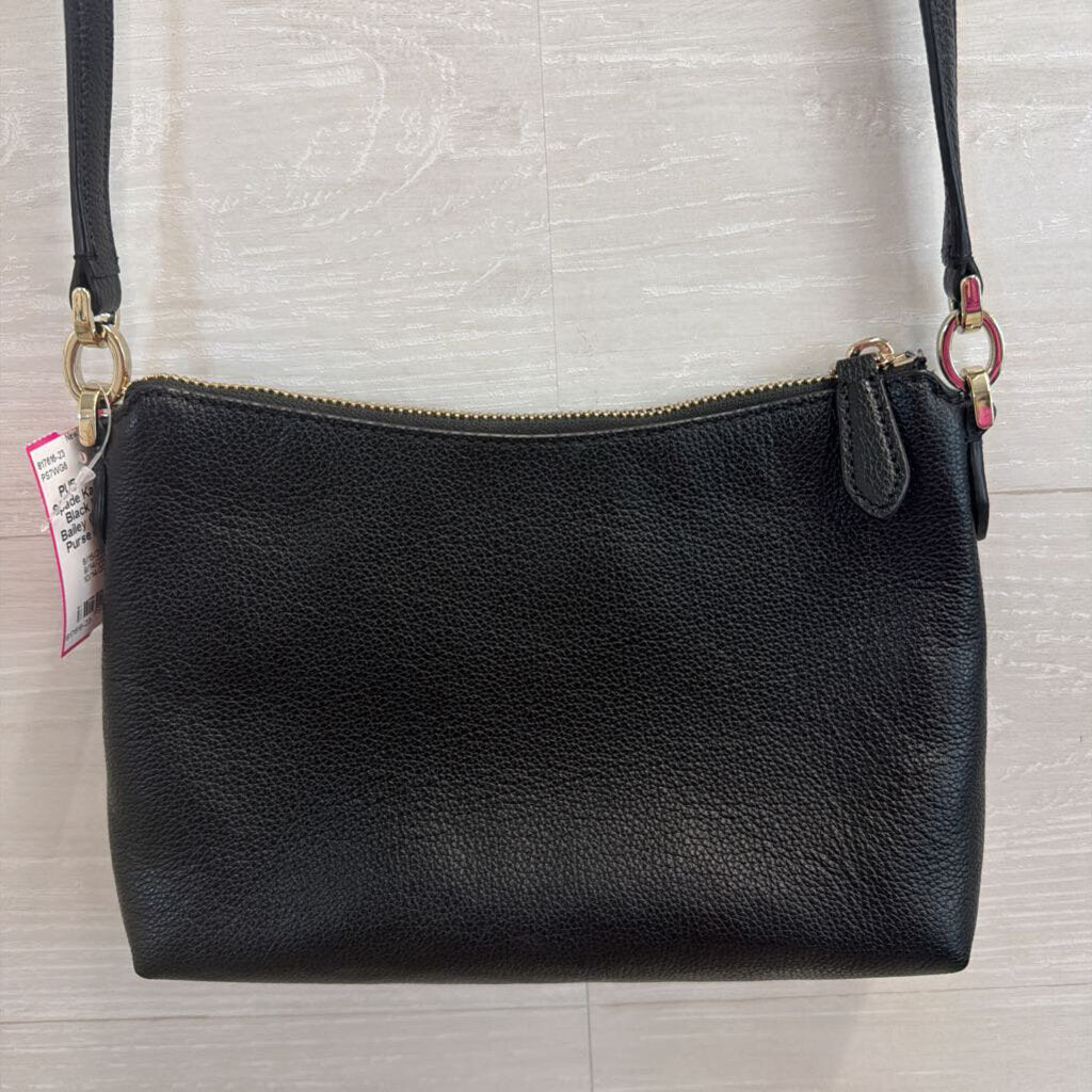 Kate Spade Black Leather Bailey Crossbody Purse