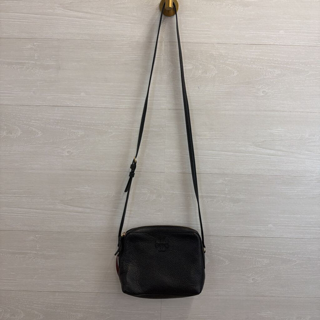 Tory Burch Black Leather Crossbody Purse