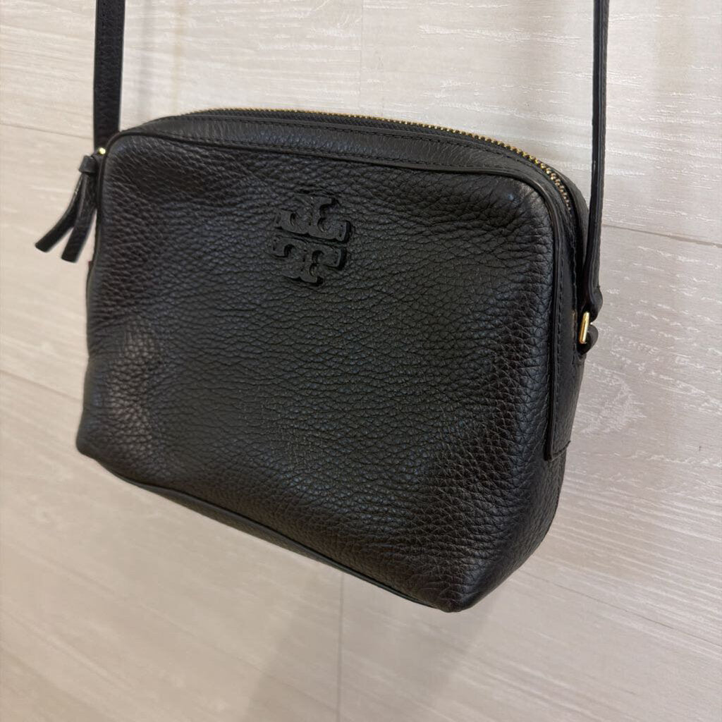 Tory Burch Black Leather Crossbody Purse