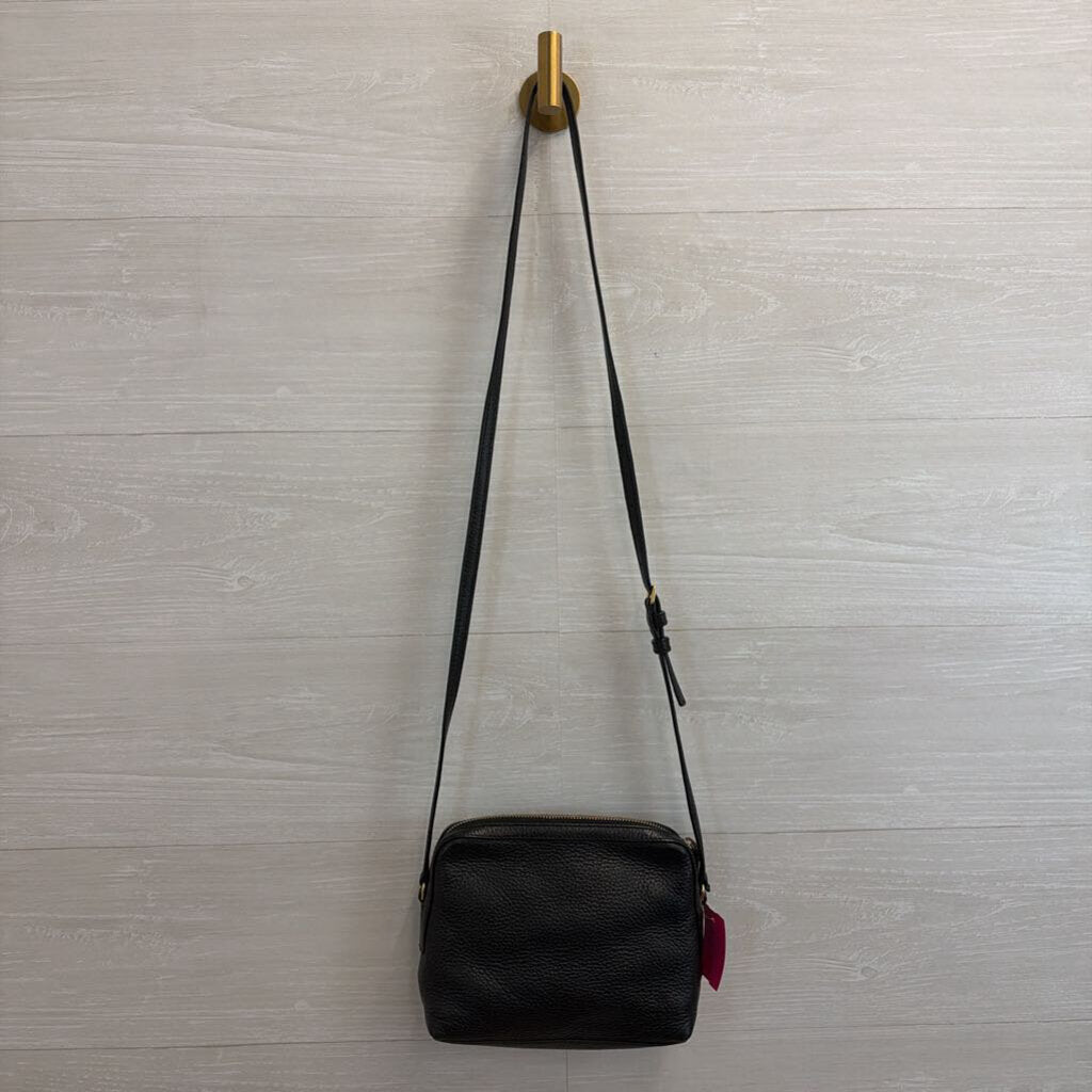 Tory Burch Black Leather Crossbody Purse
