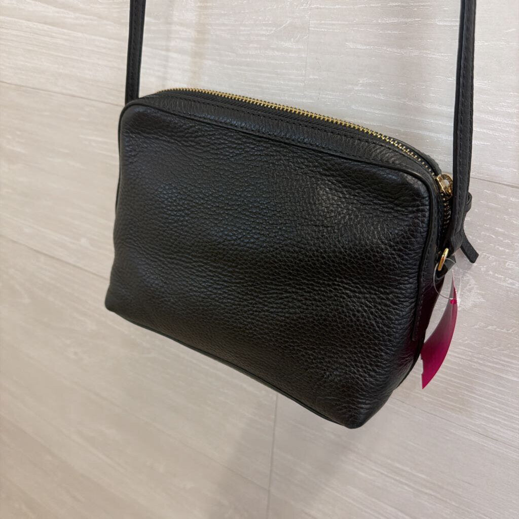 Tory Burch Black Leather Crossbody Purse