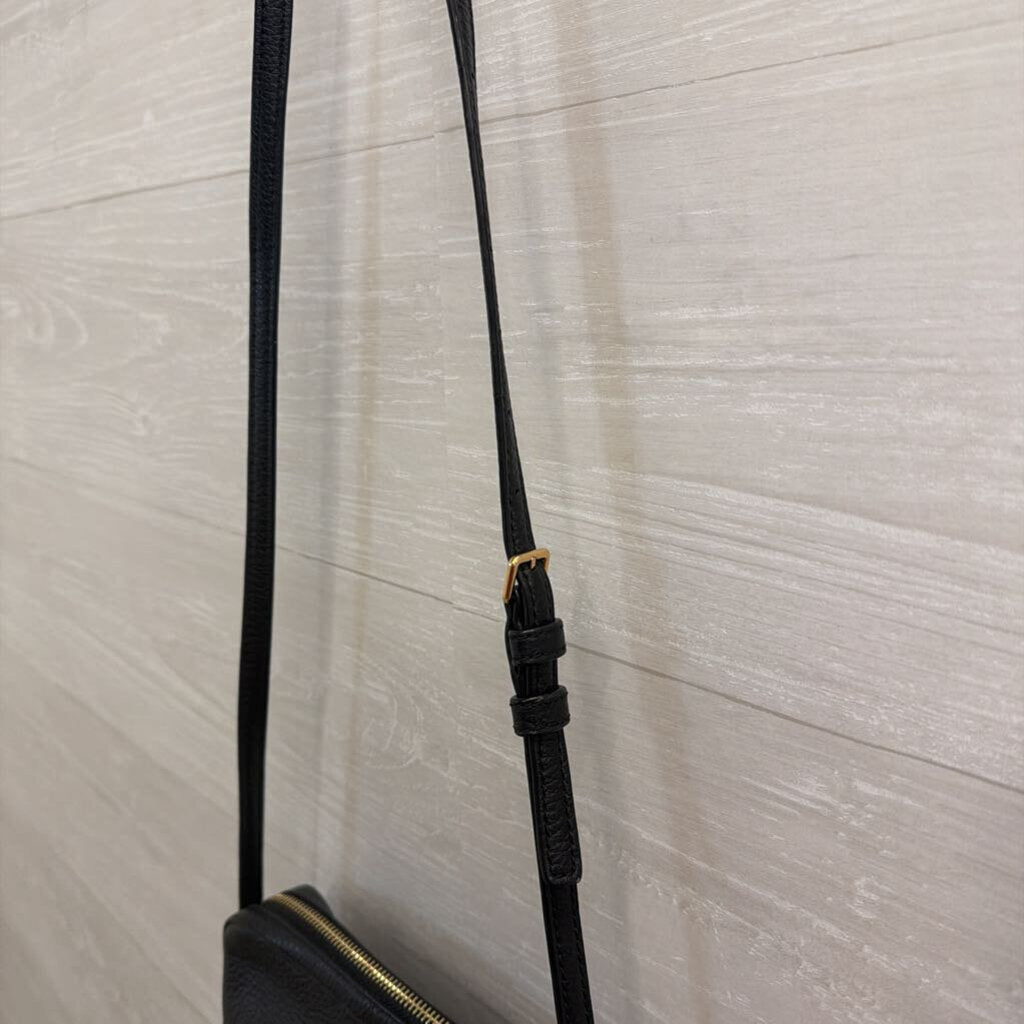 Tory Burch Black Leather Crossbody Purse