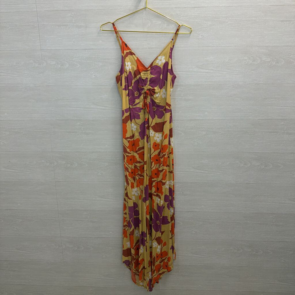 Japna Yellow/ Multi Print Jumpsuit Large
