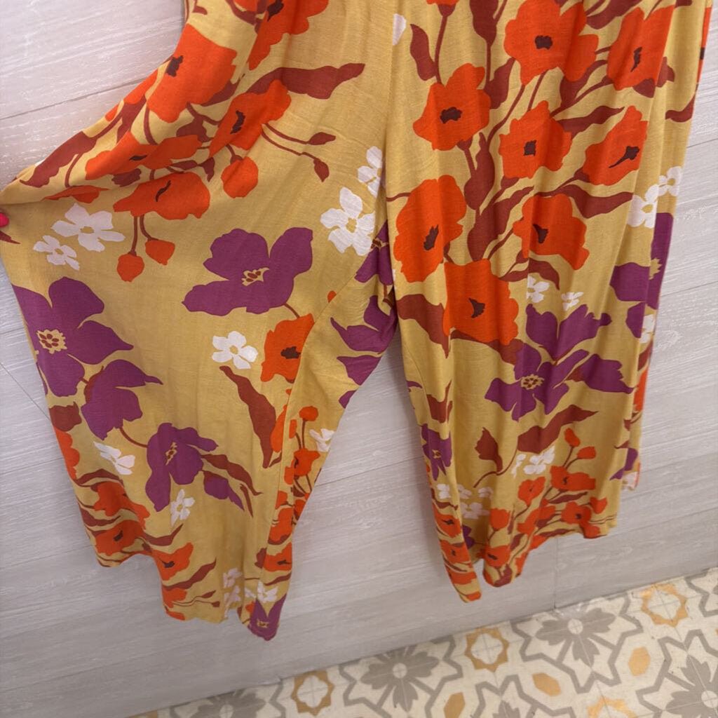 Japna Yellow/ Multi Print Jumpsuit Large