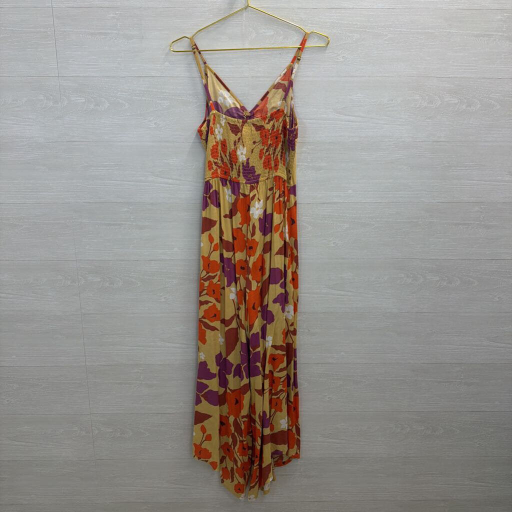 Japna Yellow/ Multi Print Jumpsuit Large