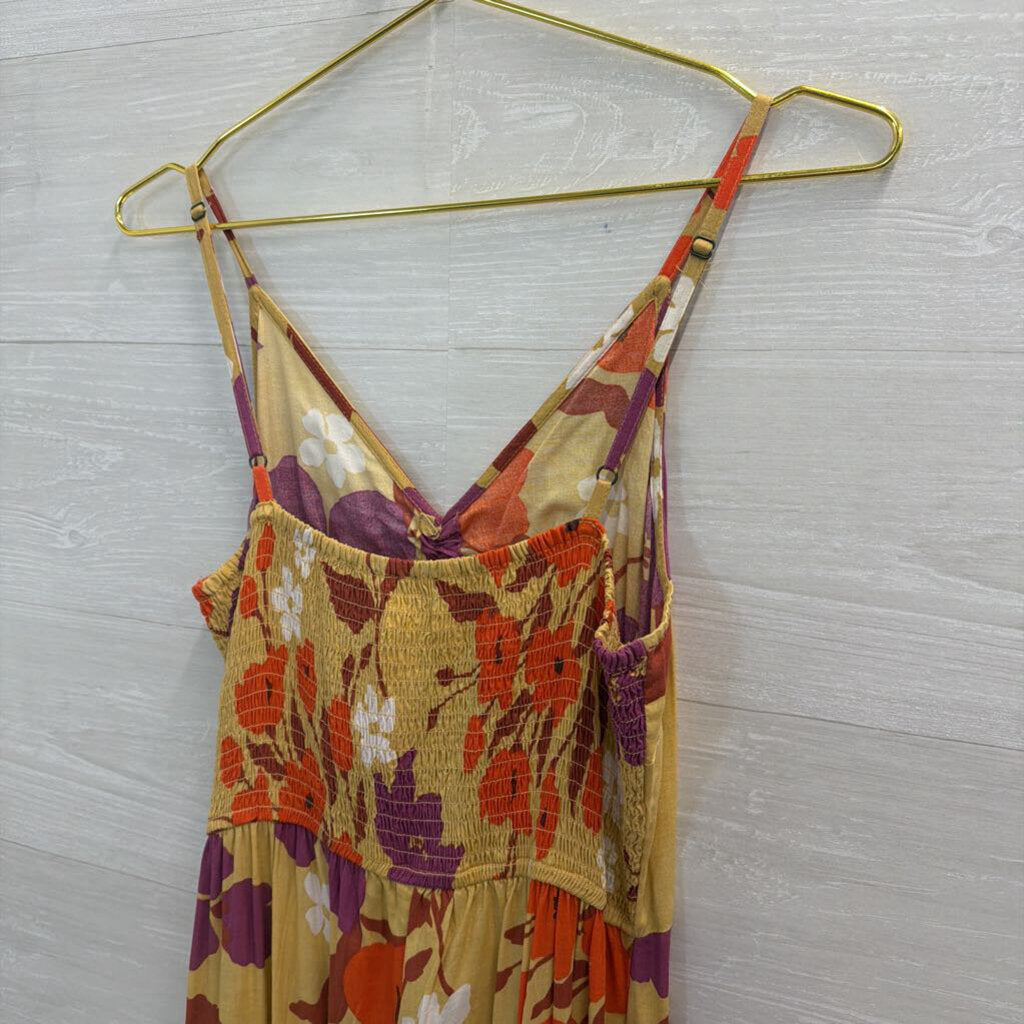 Japna Yellow/ Multi Print Jumpsuit Large