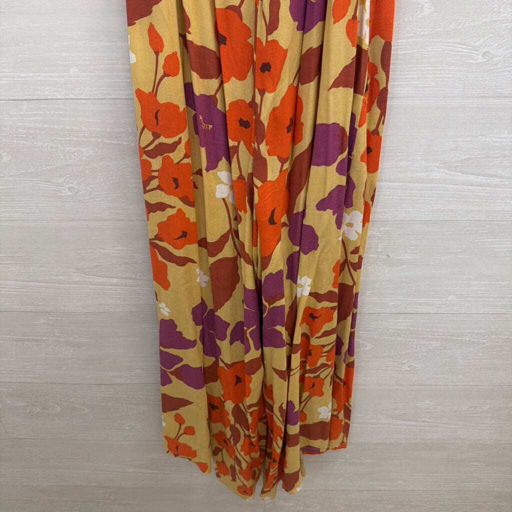 Japna Yellow/ Multi Print Jumpsuit Large