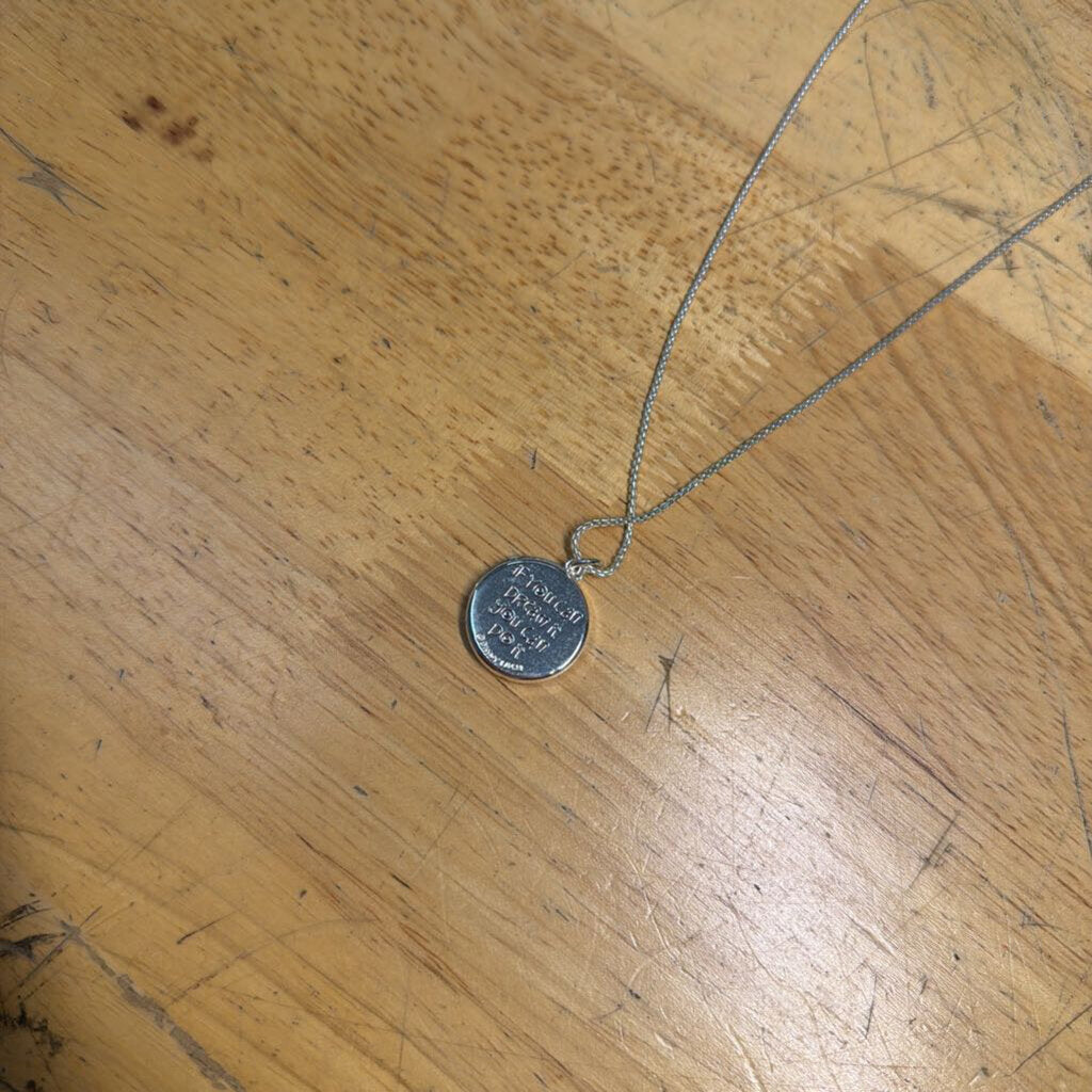 Silver Disney Mickey Pendant Necklace