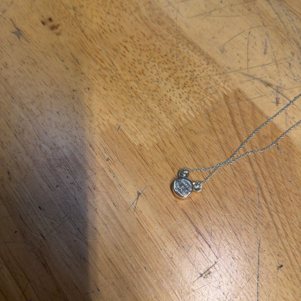 Silver Disney Mickey Pendant Necklace