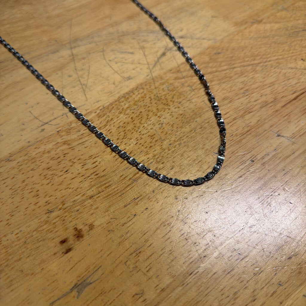Silver Long Chain Necklace