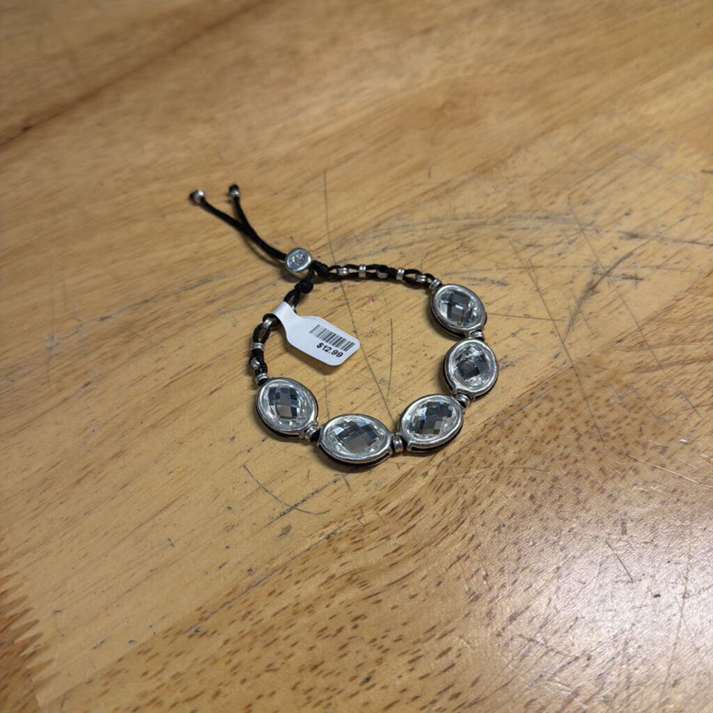 Black/ Silver Rhinestone Bracelet