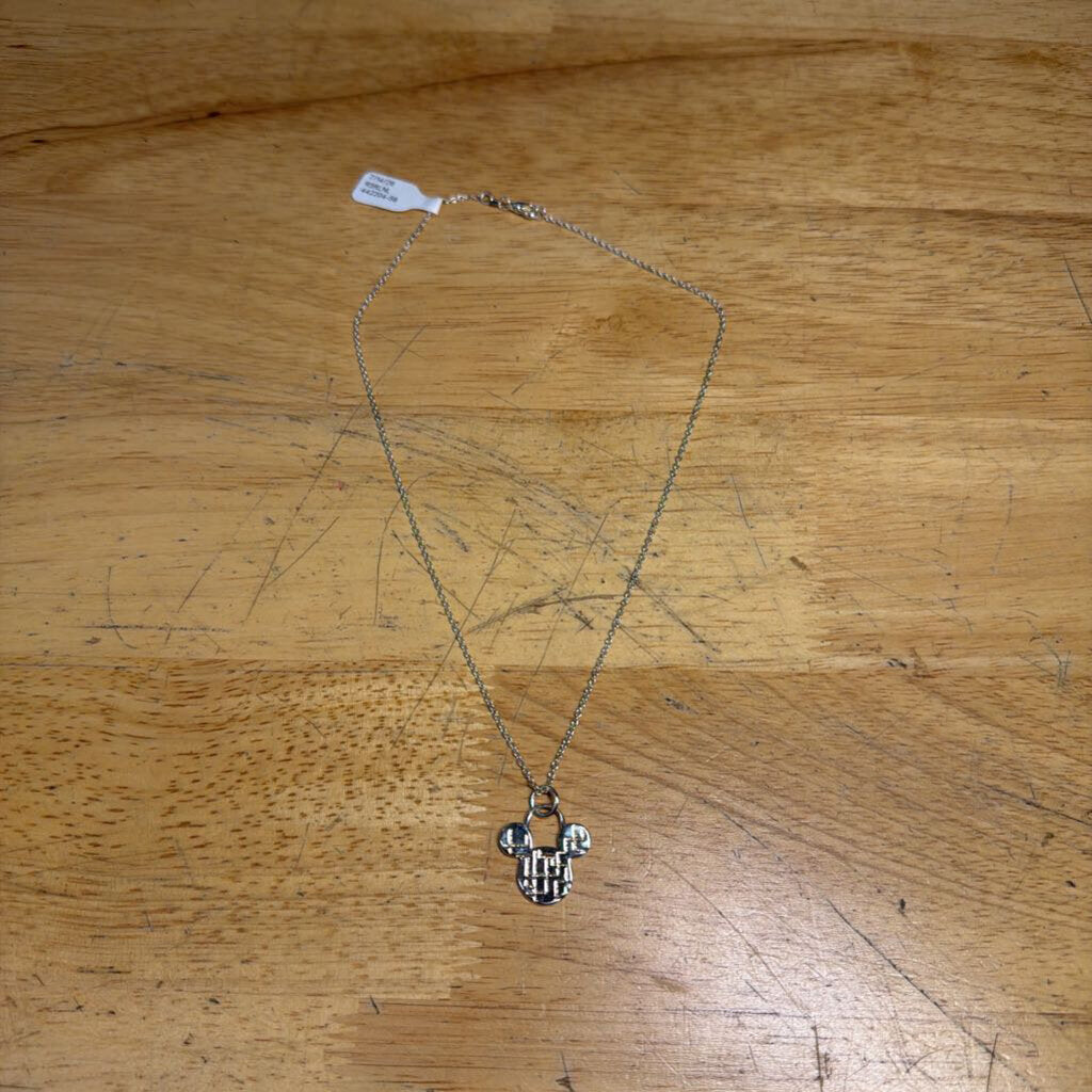 Sterling Silver Disney Mickey Pendant Necklace