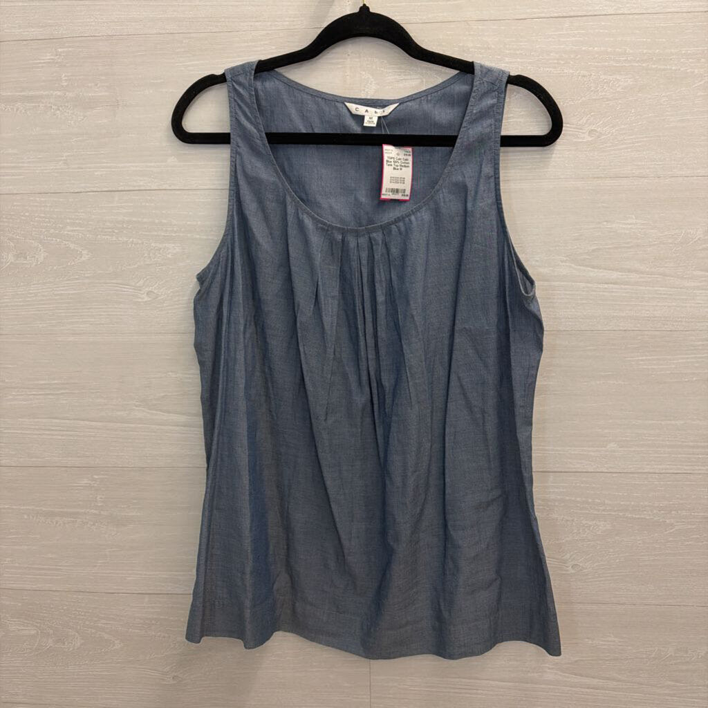 Cabi Blue 100% Cotton Tank Top Medium