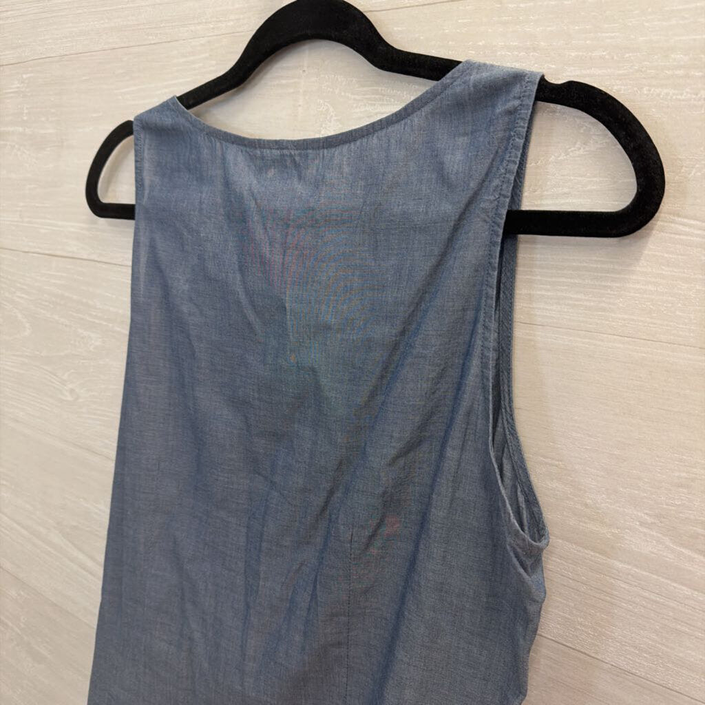 Cabi Blue 100% Cotton Tank Top Medium