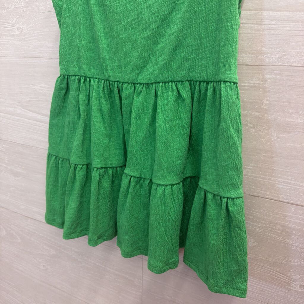 Altar'd State Green Tiered Tank Top Medium