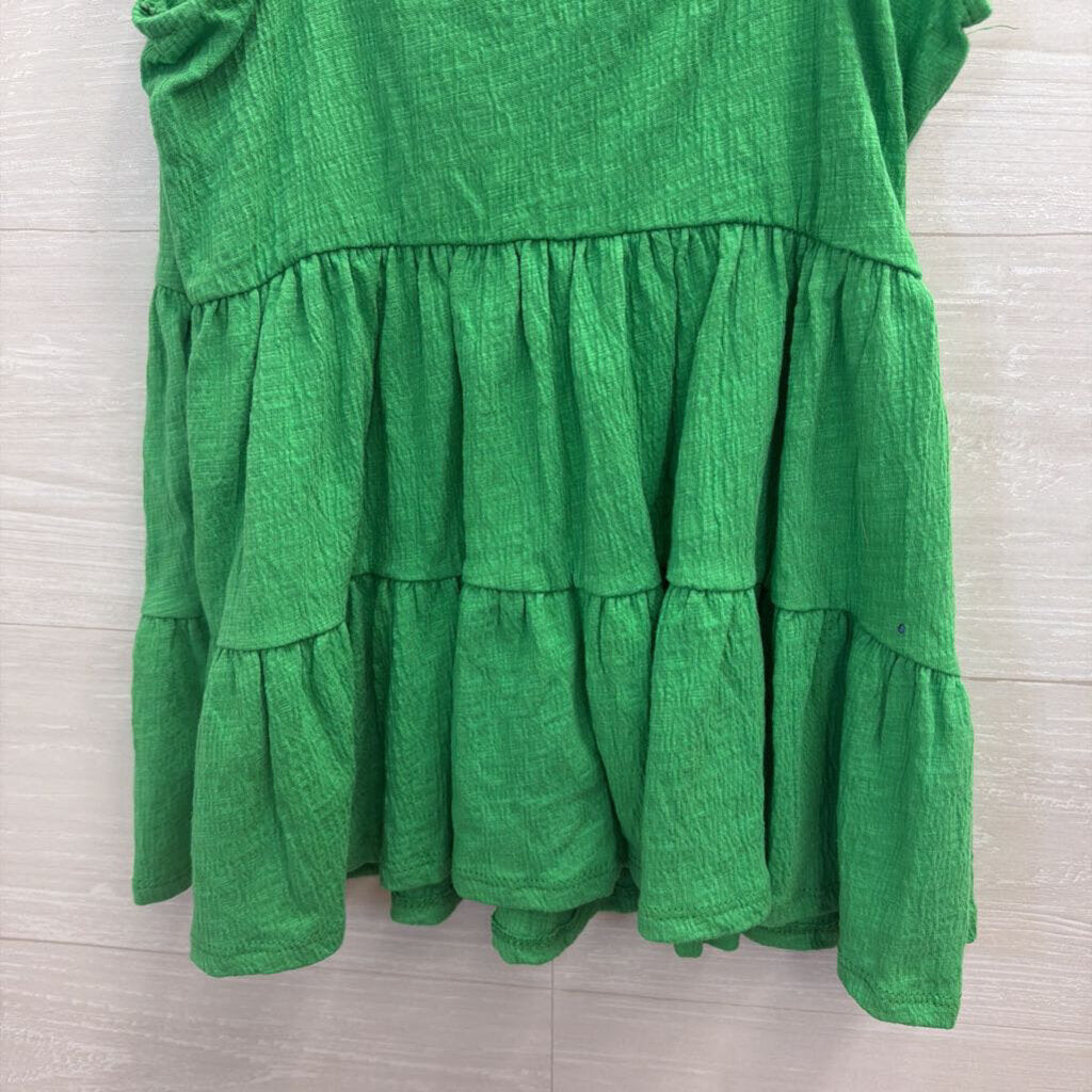 Altar'd State Green Tiered Tank Top Medium