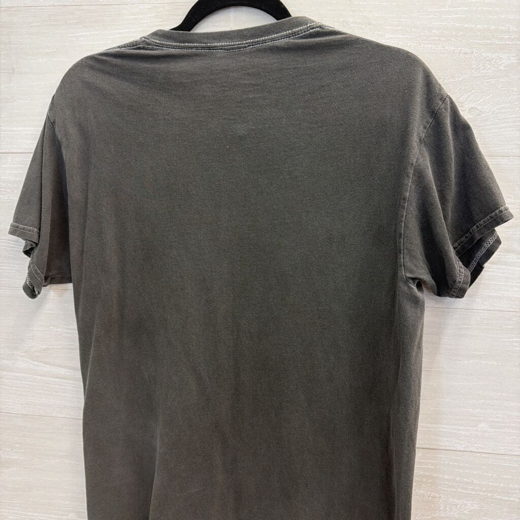 Def Leppard Grey/ Multi Distressed Short Sleeve Graphic Tee Small