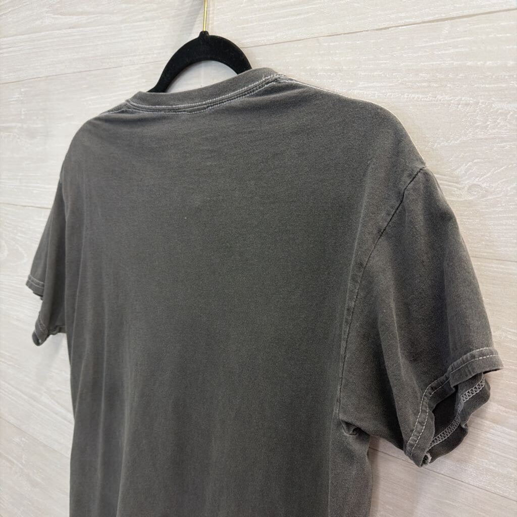 Def Leppard Grey/ Multi Distressed Short Sleeve Graphic Tee Small