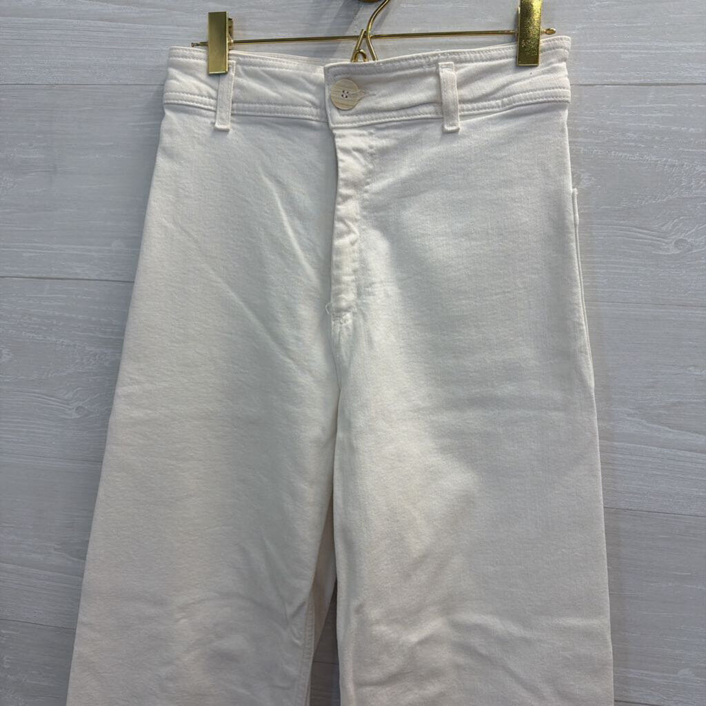 Zara White The Marine Straight Pants 2