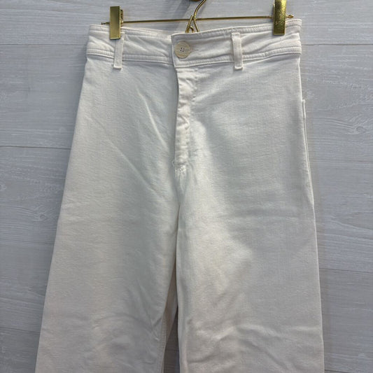 Zara White The Marine Straight Pants 2