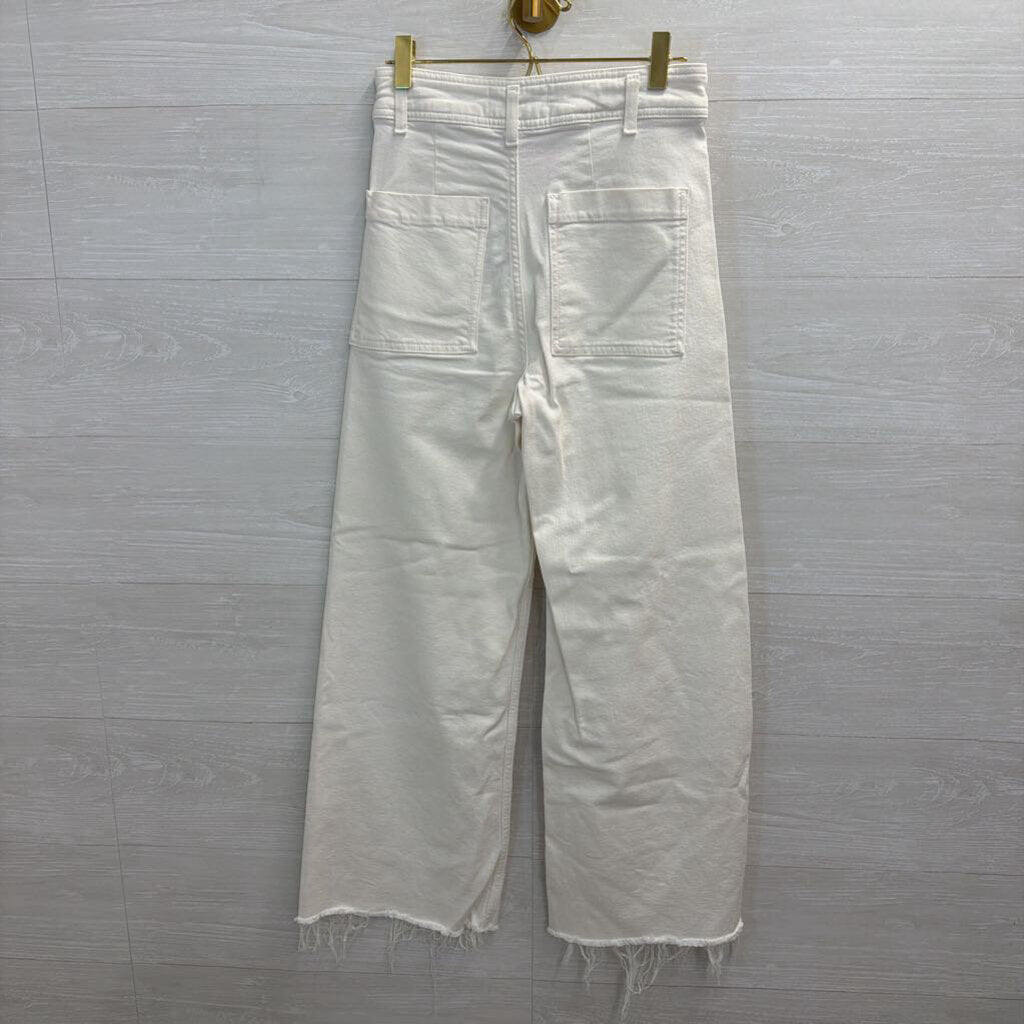 Zara White The Marine Straight Pants 2